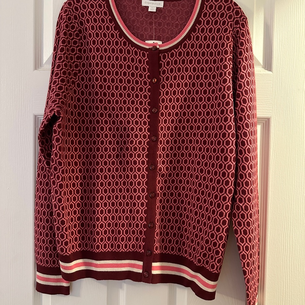 Charter Club from Macy’s sweater with a great print.